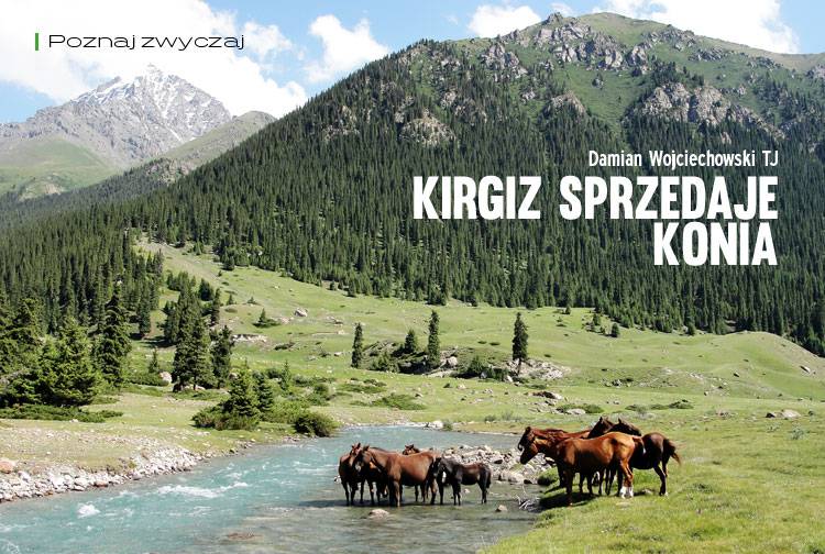 Kirgiz sprzedaje konia